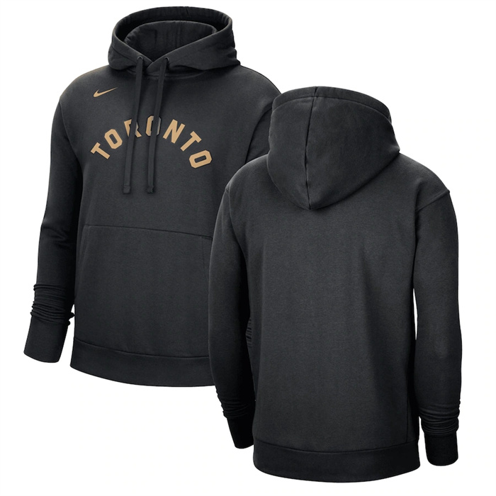 Men's Black Toronto Raptors 2022/23 City Edition Essential Pullover Hoodie